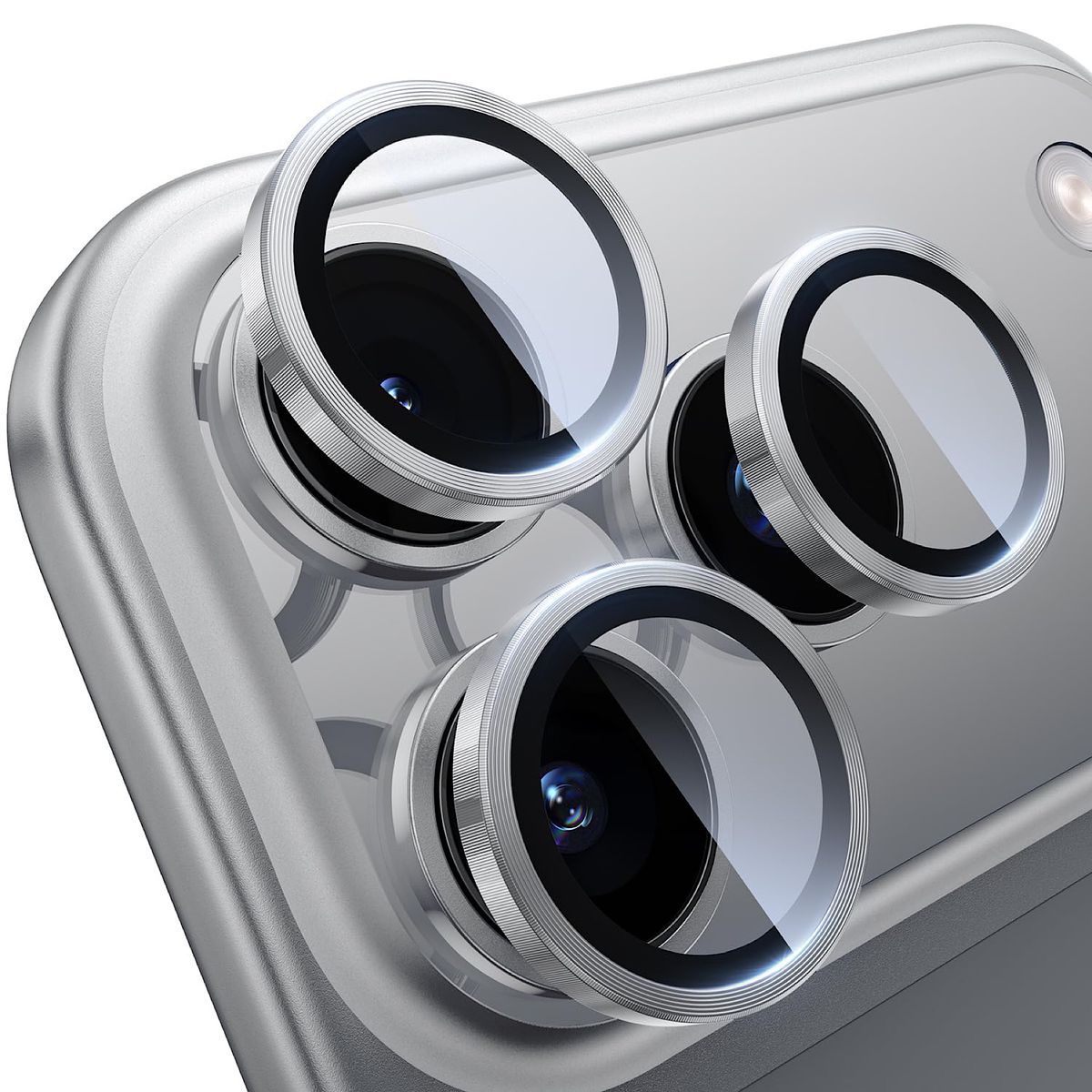 GENERICO - Protector de Camara Para iPhone 17 Pro - Silver
