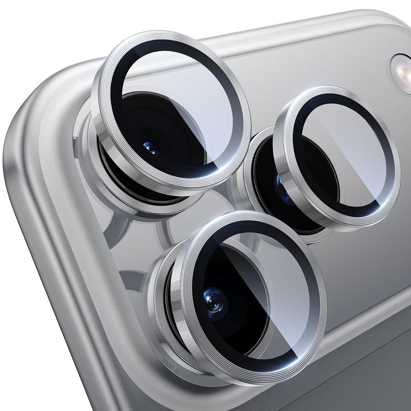 GENERICO - Protector de Camara Para iPhone 17 Pro - Silver