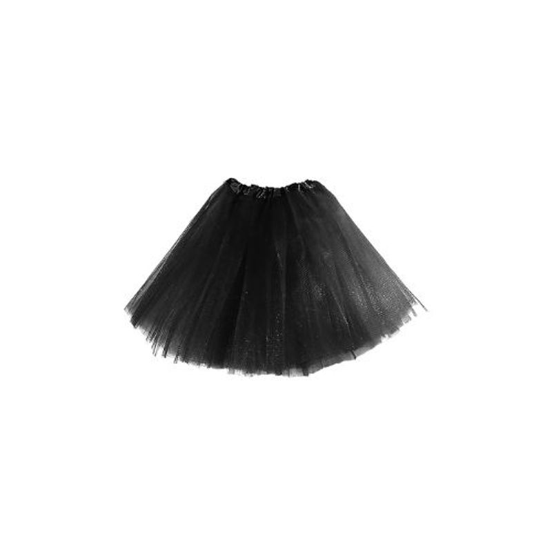 GENERICO - Falda Ballerina Lisa Plomo 30 Cms X 1 Unidad