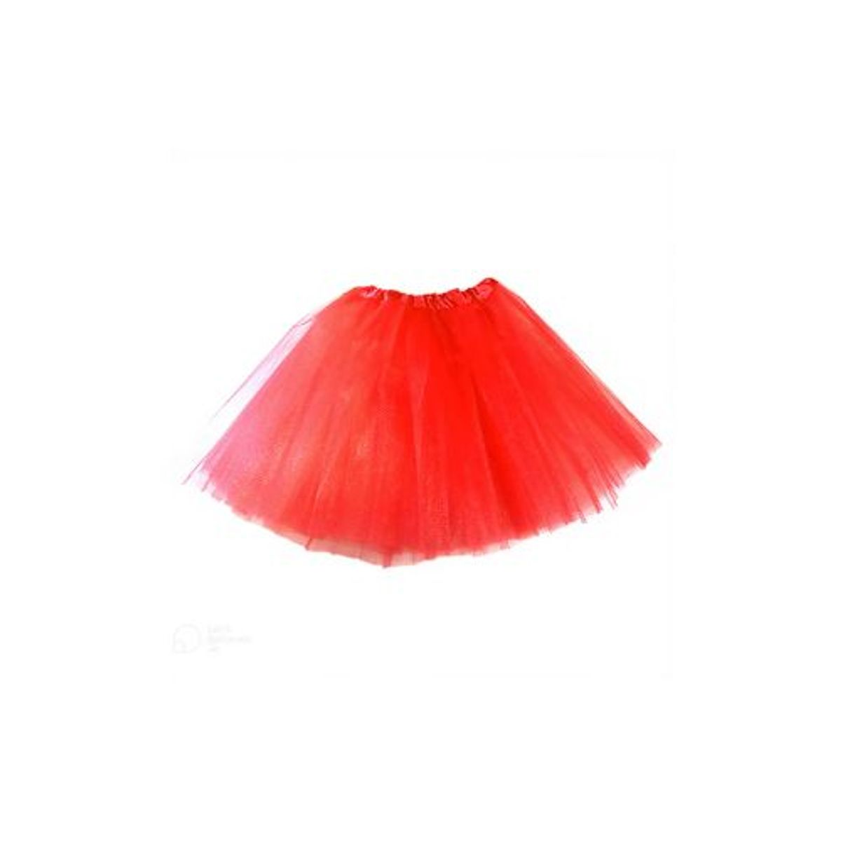 GENERICO - Falda Ballerina Lisa Rojo 30 Cms X 1 Unidad