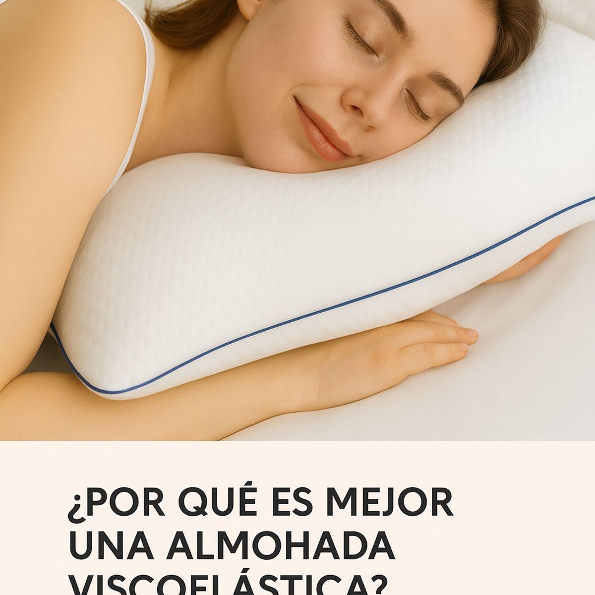 BIANCOBELO - Almohada Cervical Viscoelástica 50x70 Pack 2