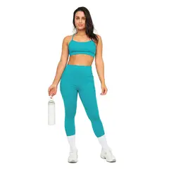 H2O WEAR - Legging Mujer Clasica Con Bolsillos Turquesa