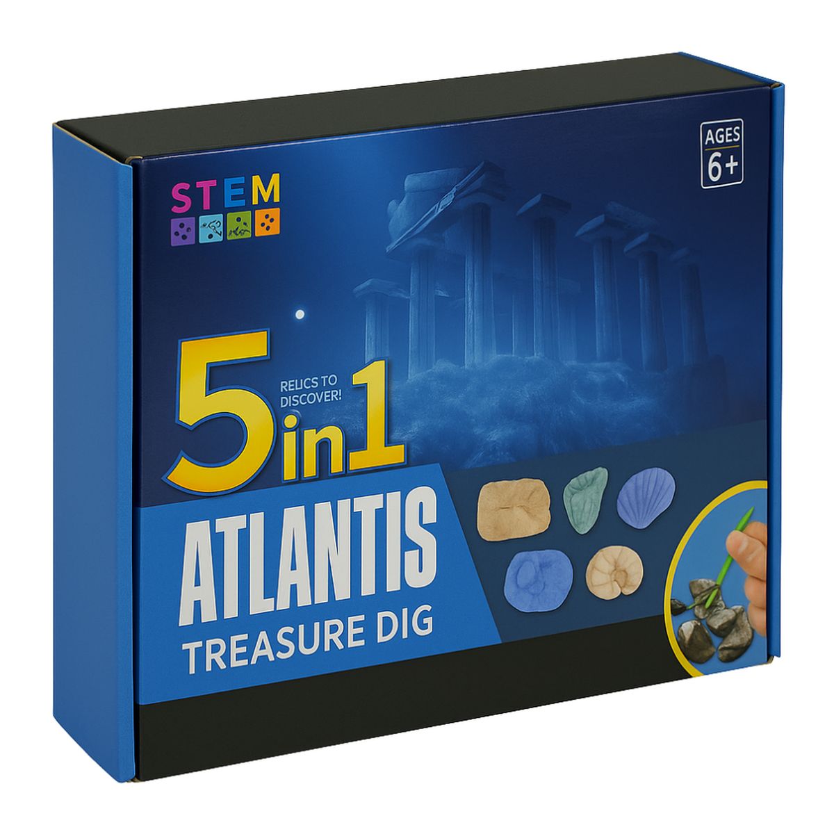 FLIPEREX - Kit De Excavación Atlantis 5 En 1 Juguete Educativo Infantil