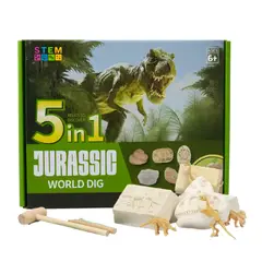 FLIPEREX - Kit De Excavación Jurassic 5 En 1 Juguete Educativo Infantil