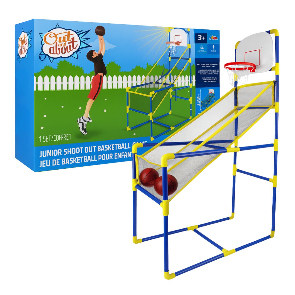 GENERICO - Juego De Baloncesto Infantil Con Canasta Inflador y Pelota