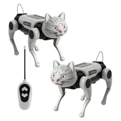 FLIPEREX - Kit 2 Arma Tu Primer Perro Robot RC a Control Remoto Juguete