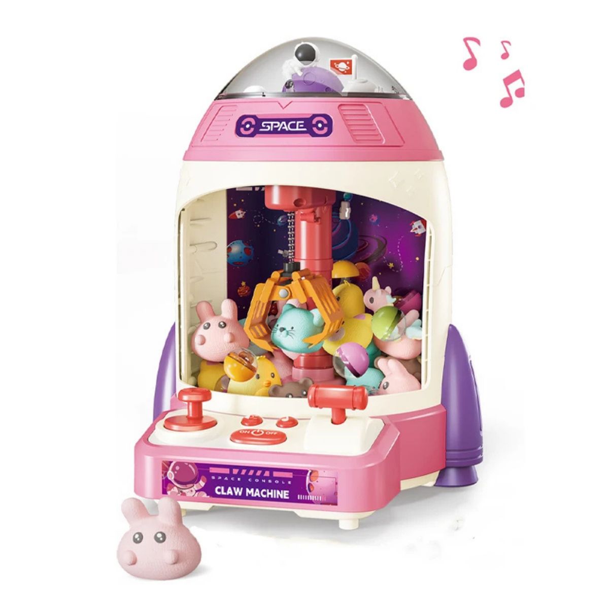 FLIPEREX - Juguete Maquina De Peluche Garra Premio Claw Machine Rosada