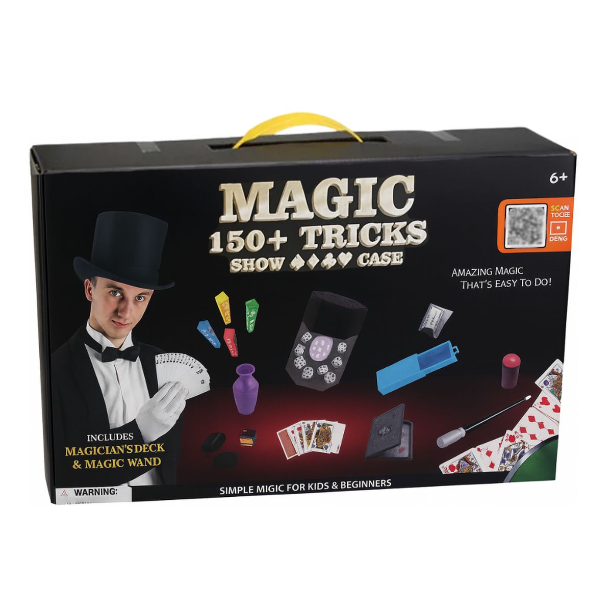 FLIPEREX - Set Juego De Magia Magic 150 Trucos De Mago Con Varita Niños