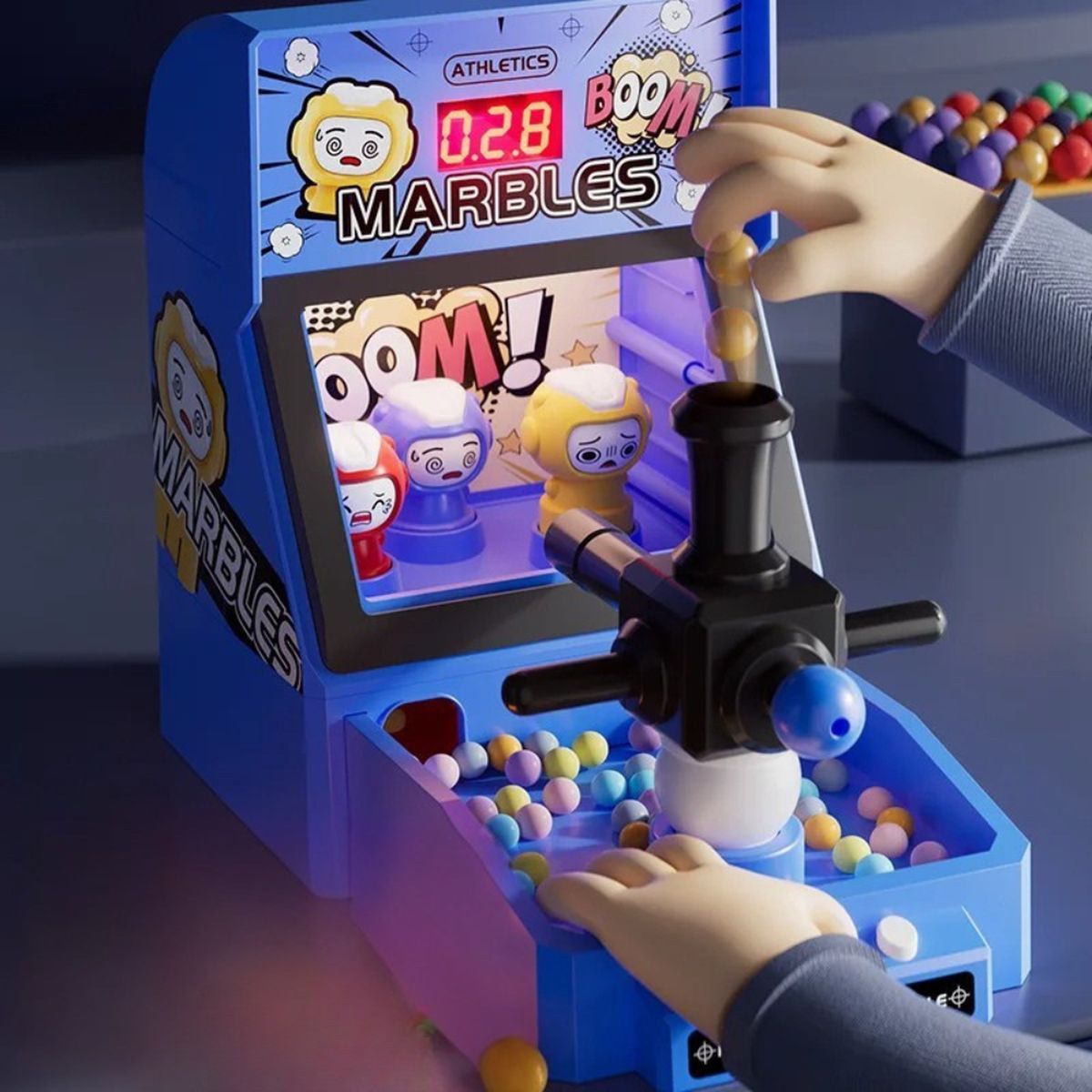 FLIPEREX - Juguete Maquina Pinball De Mesa Infantil Con Pelotitas Juego