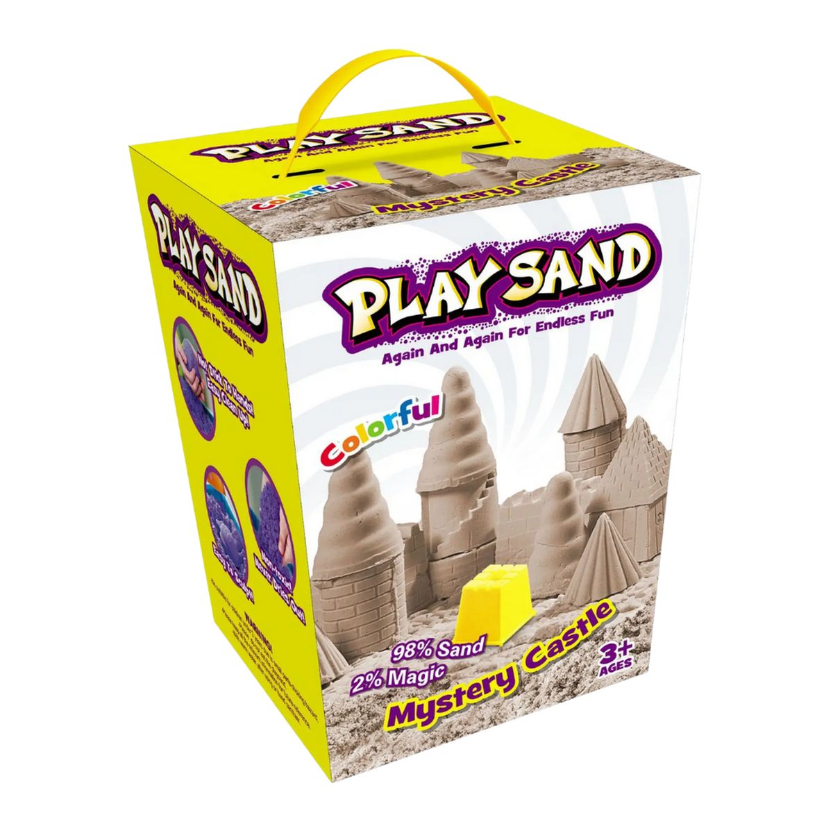 GENERICO - Set De Arena Magica Infantil Con Accesorios y Moldes Variado - Blanco