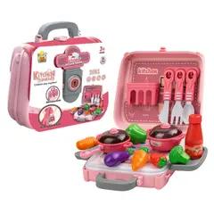 GENERICO - Set Maleta Maletin De Cocina 3 En 1 Infantil Niños Juguete