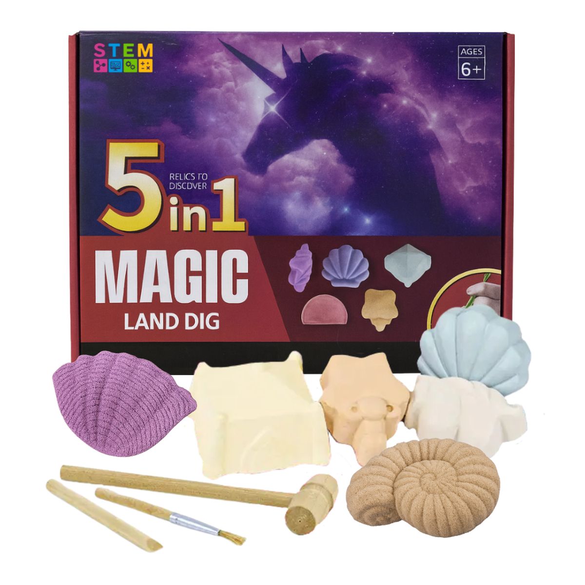 FLIPEREX - Kit De Excavación Magic 5 En 1 Juguete Educativo Infantil