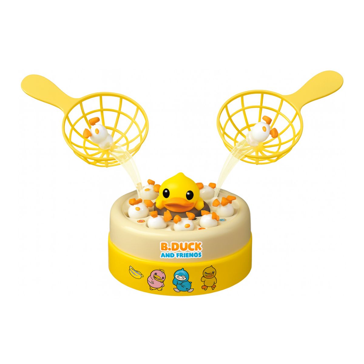 FLIPEREX - Juego De Mesa Captura Patitos Saltador Infantil Giratorio