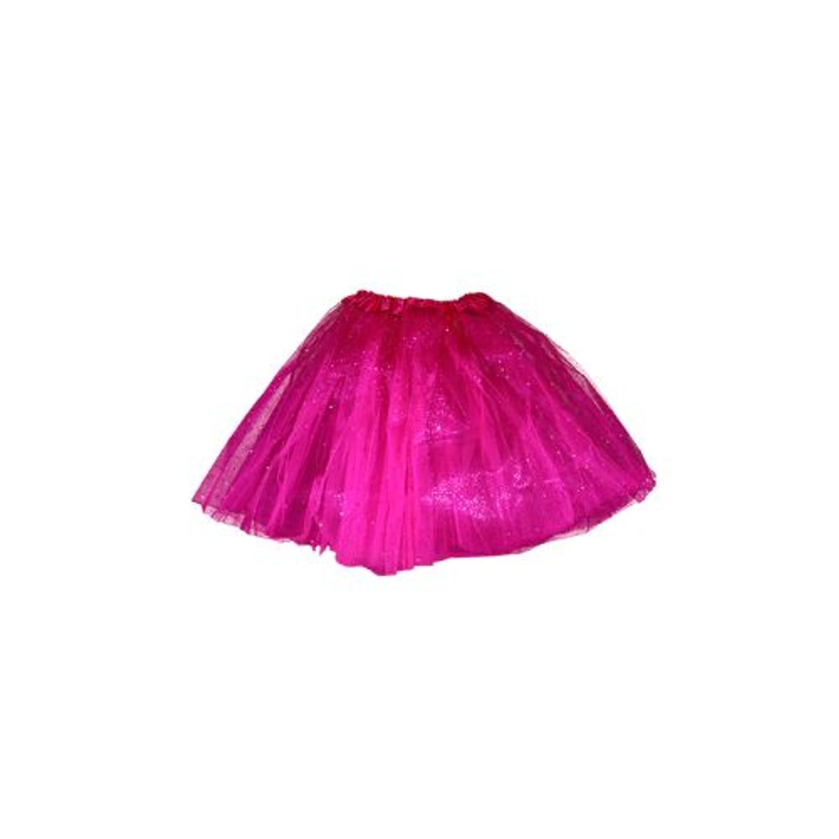 GENERICO - Falda Ballerina Adulto Escarcha Fucsia 40Cm X 1 Unidad