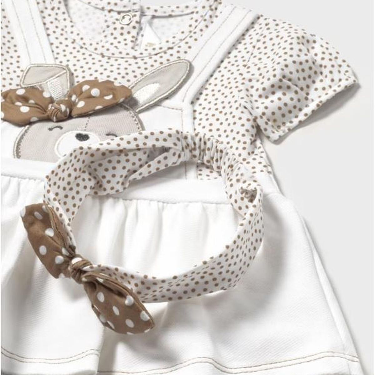 MAYORAL - enterito peto simulado con diadema recién nacida