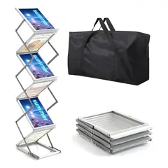GENERICO - Porta Folletos Plegable Expositor De Catálogos Folletero