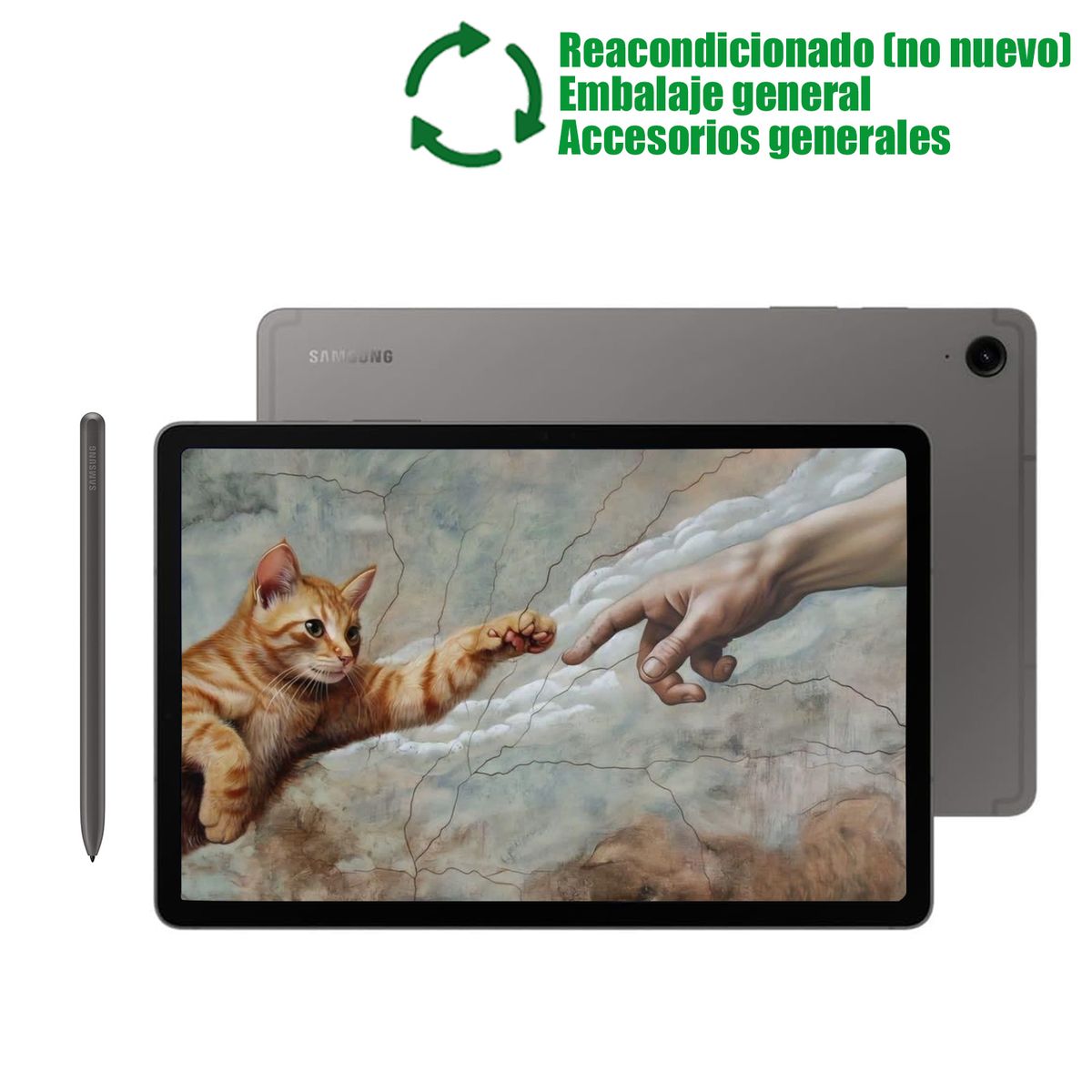 SAMSUNG - Samsung Galaxy Tab S9 Fe 10.9pulg WIFI 6GB+128GB S-PEN ReacondicionadoSemi Nuevo-Gris