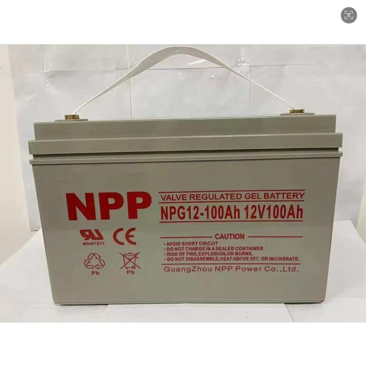 QUICK - Batería de gel de tipo válvula controlada NPG12-100Ah