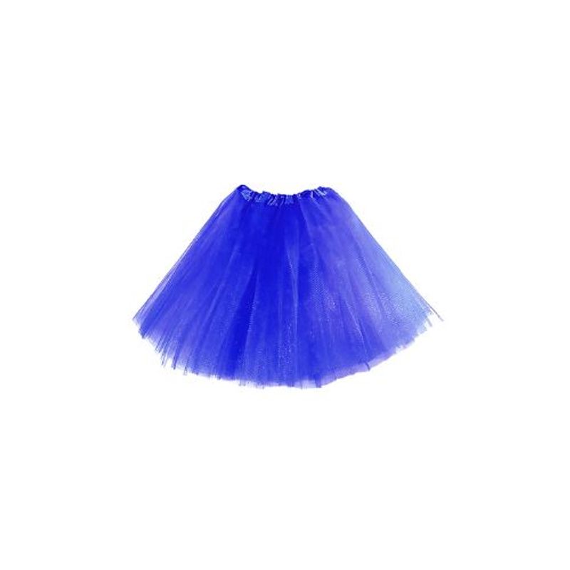 GENERICO - Falda Ballerina Adulto Liso Azul Rey X 1 Unidad