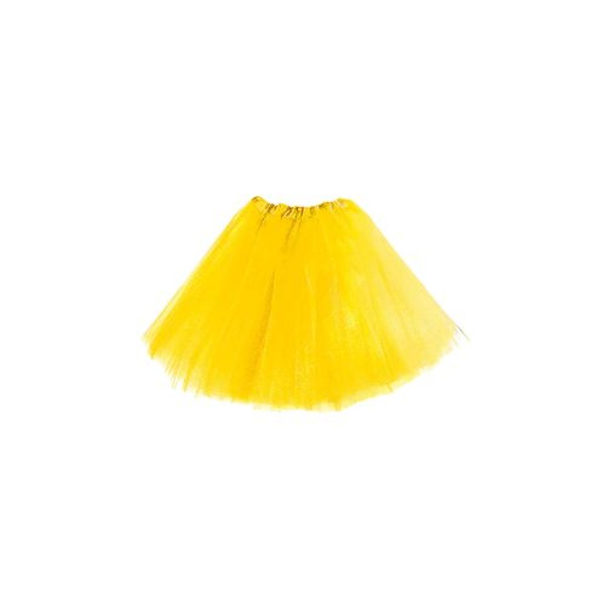 GENERICO - Falda Ballerina Adulto Liso Amarillo X 1 Unidad
