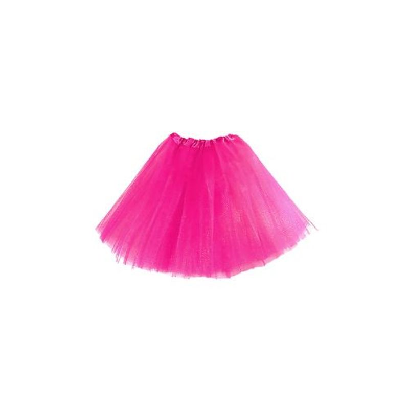 GENERICO - Falda Ballerina Adulto Liso Fucsia X 1 Unidad