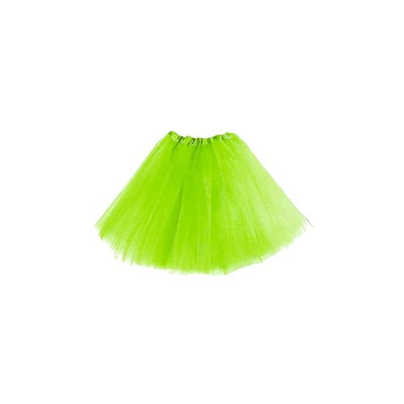 GENERICO - Falda Ballerina Adulto Liso Verde Lima X 1 Unidad