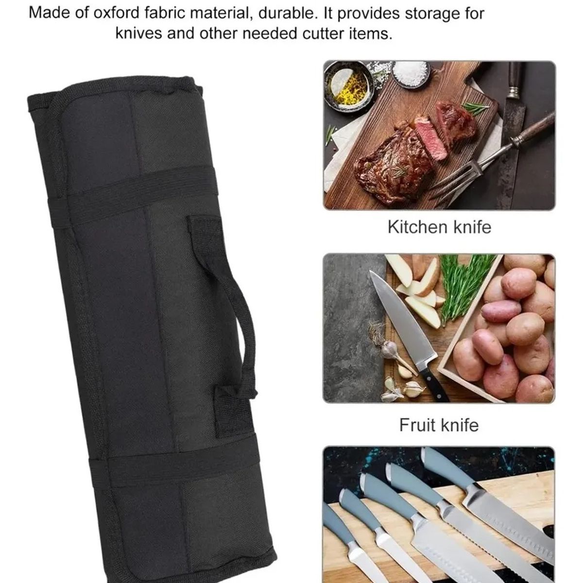 GENERICO - Bolso Porta Cuchillos Chef Estuche Portátil Cocina Oxford