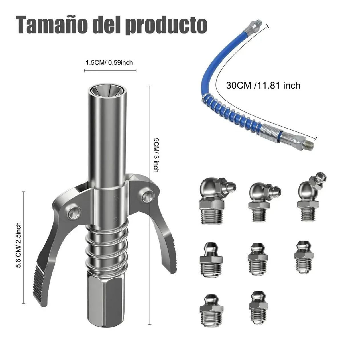 GENERICO - Pistola De Engrase Y Engrasadora Neumatica Herramientas Kits