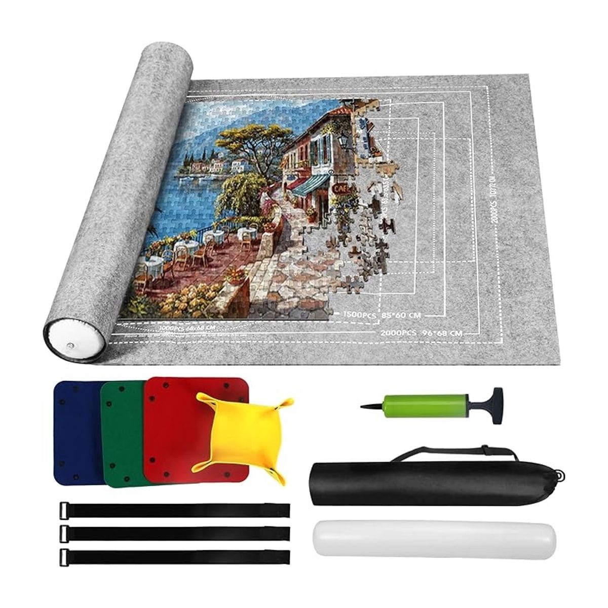 KINDA NICE - Puzzle Mat 2000 Piezas Almacenamiento Mat Rompecabezas