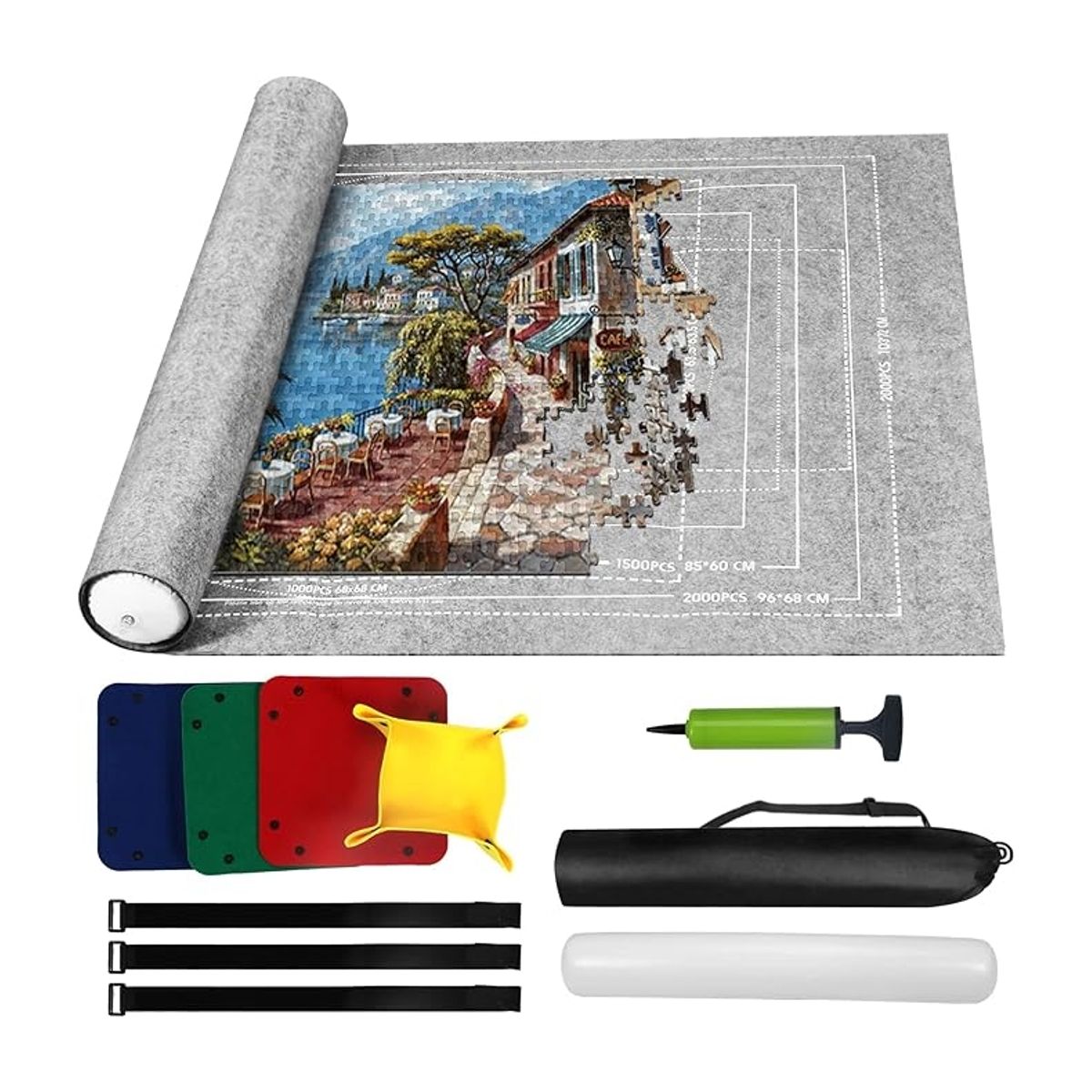 KINDA NICE - Puzzle Mat 2000 Piezas Almacenamiento Mat Rompecabezas