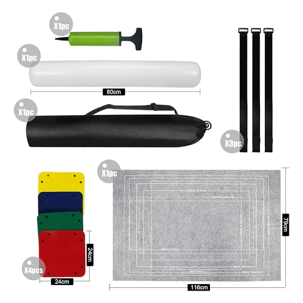 KINDA NICE - Puzzle Mat 2000 Piezas Almacenamiento Mat Rompecabezas