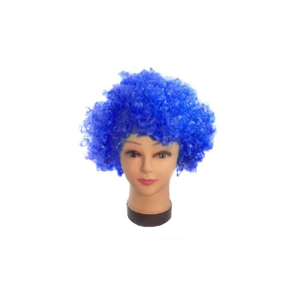 GENERICO - Peluca Afro Azul Rey 100Gr X 1 Unidad