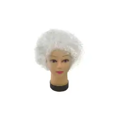 GENERICO - Peluca Afro Blanco 100Gr X 1 Unidad