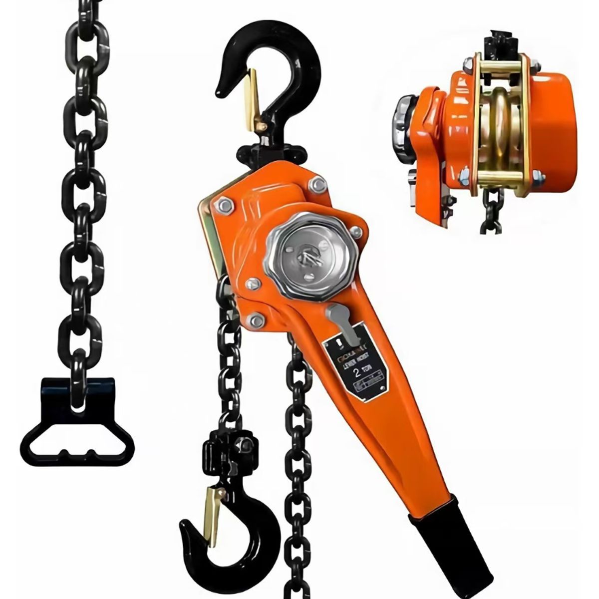 QUICK - Polipasto de palanca para 2 toneladas 3 metros mango de goma