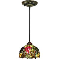 Lámpara colgante de techo Tiffany con Frutal en Vidrio 20cm E27