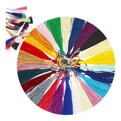 GENERICO - 100 Borlas Surtidas Para Manualidades Y Bisutería