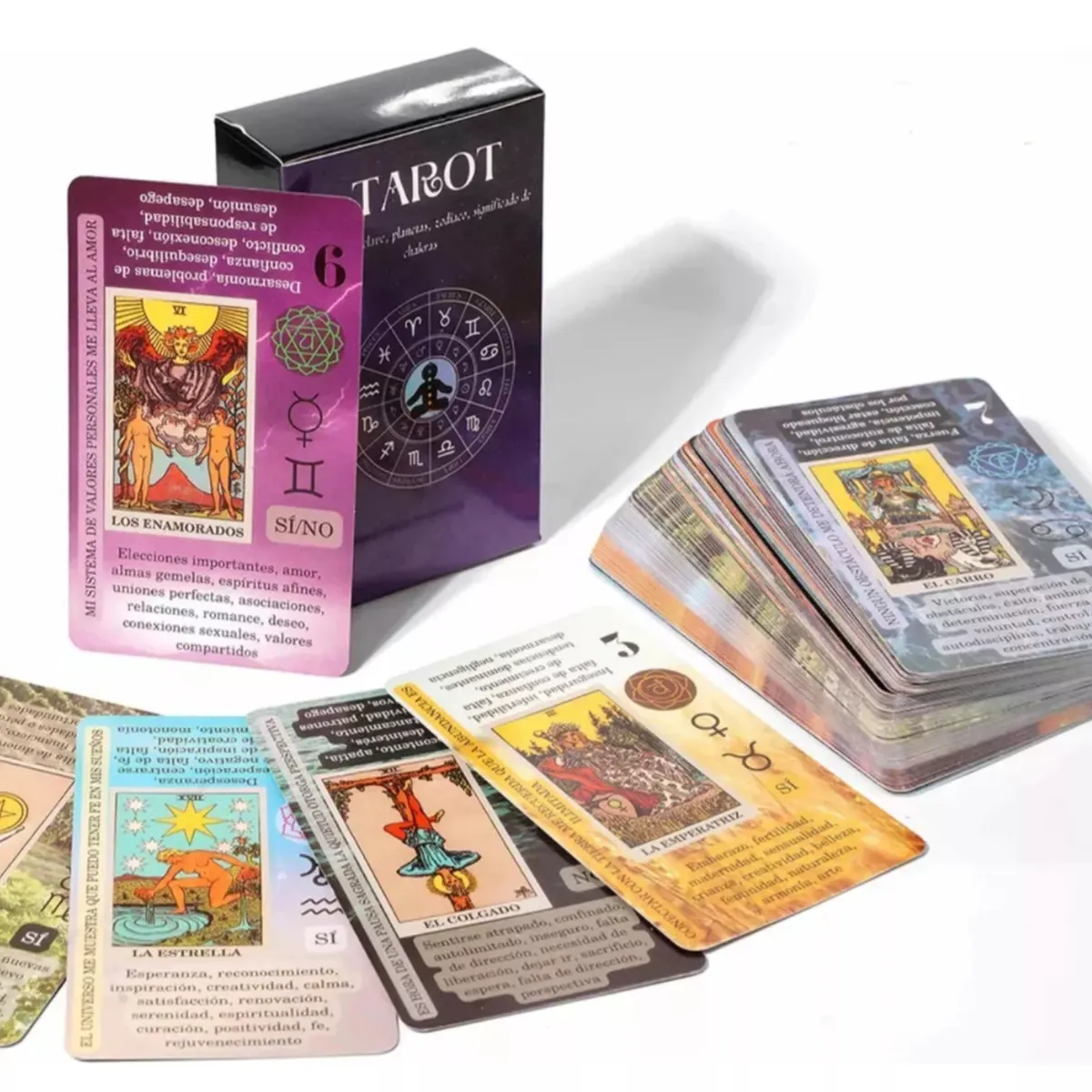 KINDA NICE - Tarot Rider-waite Con Descripción En Español En Cada Carta