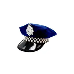 GENERICO - Sombrero Adulto Policia Azul X 1 Unidad