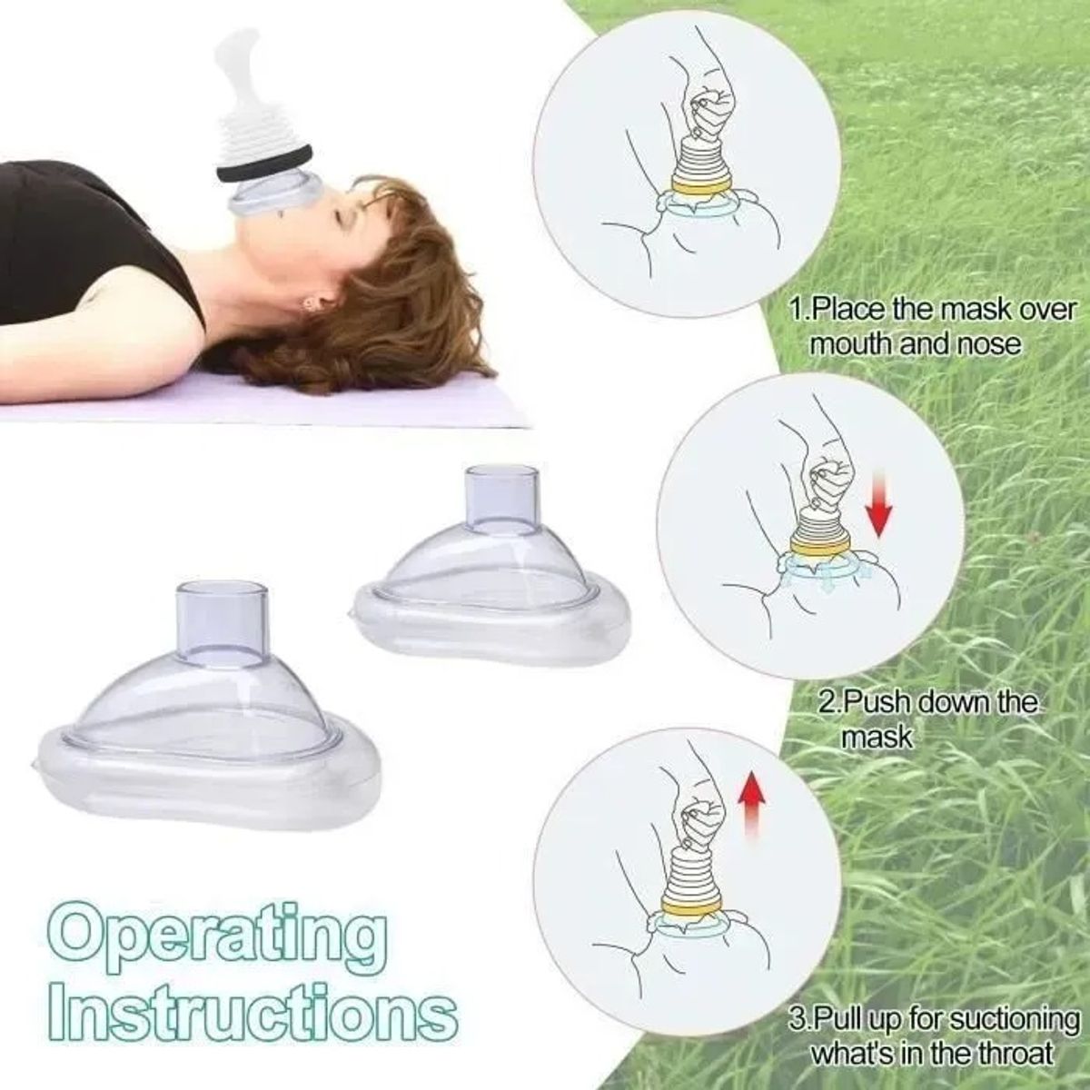 GENERICO - Botiquín Rescate Asfixia Primeros Auxilios Niño Adulto Ahogo