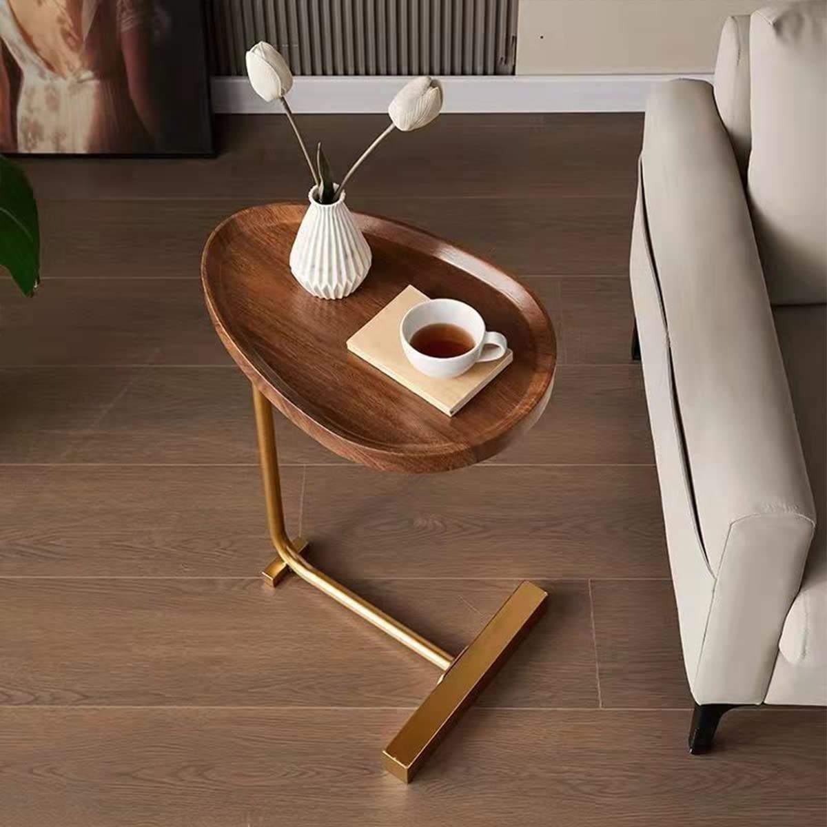 BITART - Mesa De Centro Lateral Living Vanguardia Madera Nactural