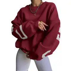 SUKHA - Poleron Manga Larga Oversize Rojo