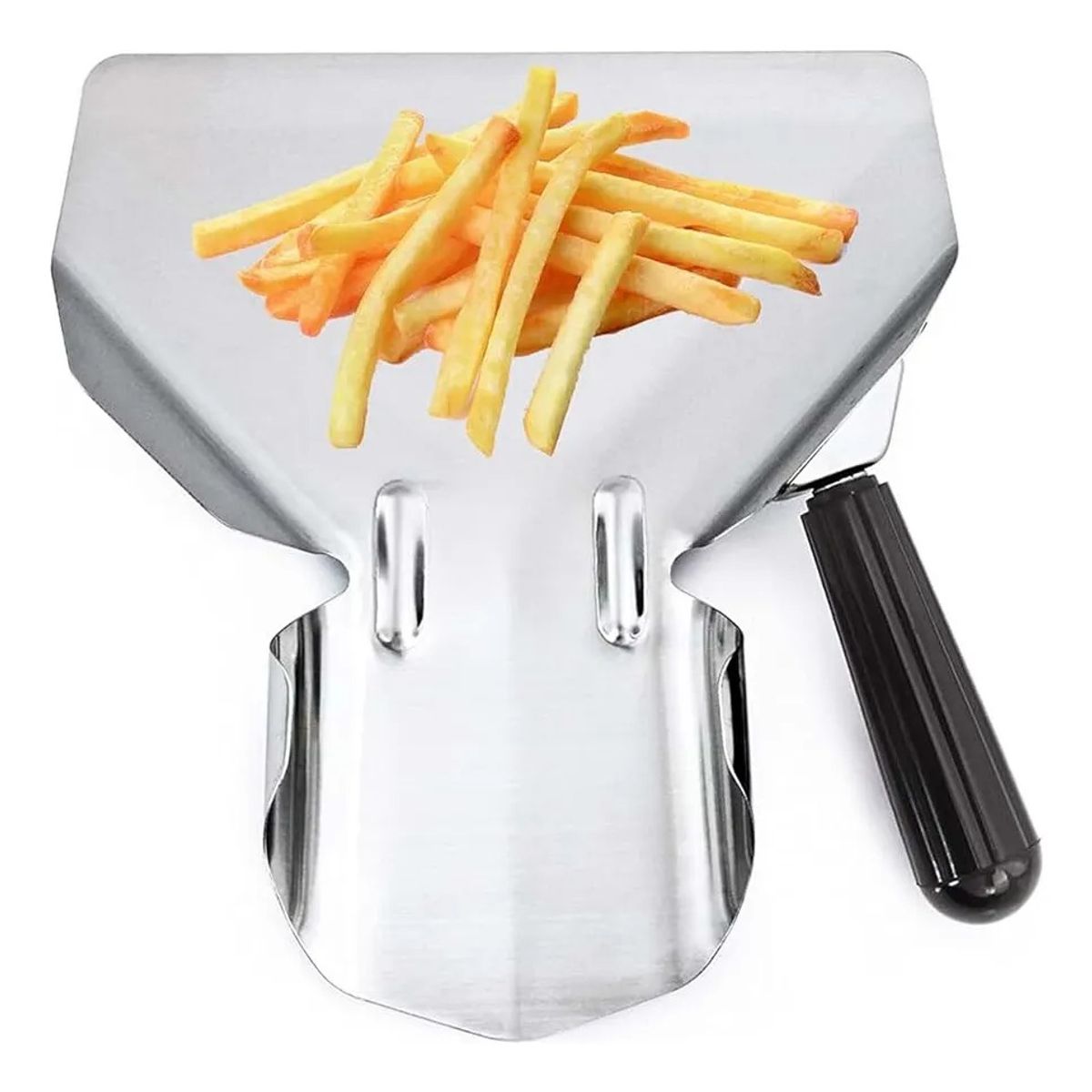 GENERICO - Pala De Acero Inoxidable Para Papas Fritas Con Una Asa