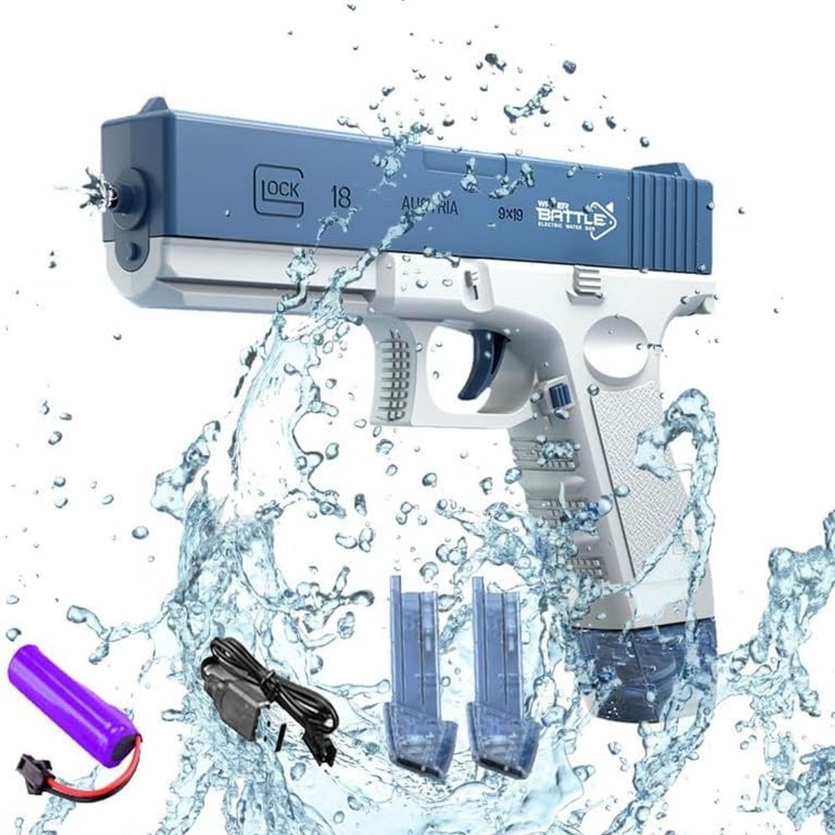 ATURE - Pistola De Agua Eléctrica Juguete Para Niños Verano Piscina