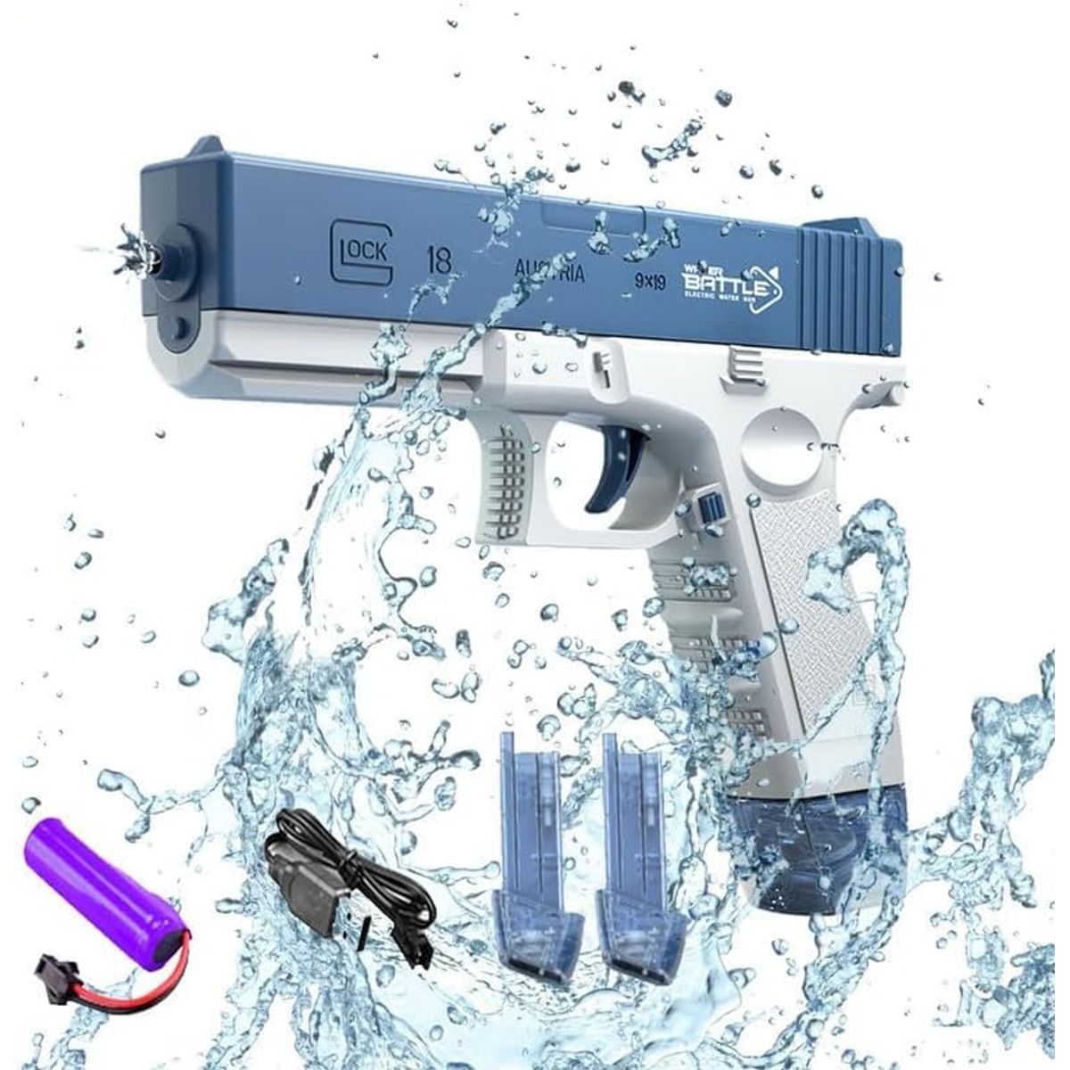 ATURE - Pistola De Agua Eléctrica Juguete Para Niños Verano Piscina