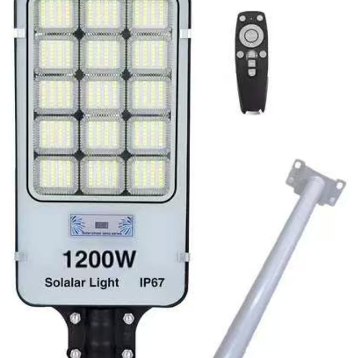 METEX - Foco Led Solar Exterior 1200w Soporte Potente Iluminación