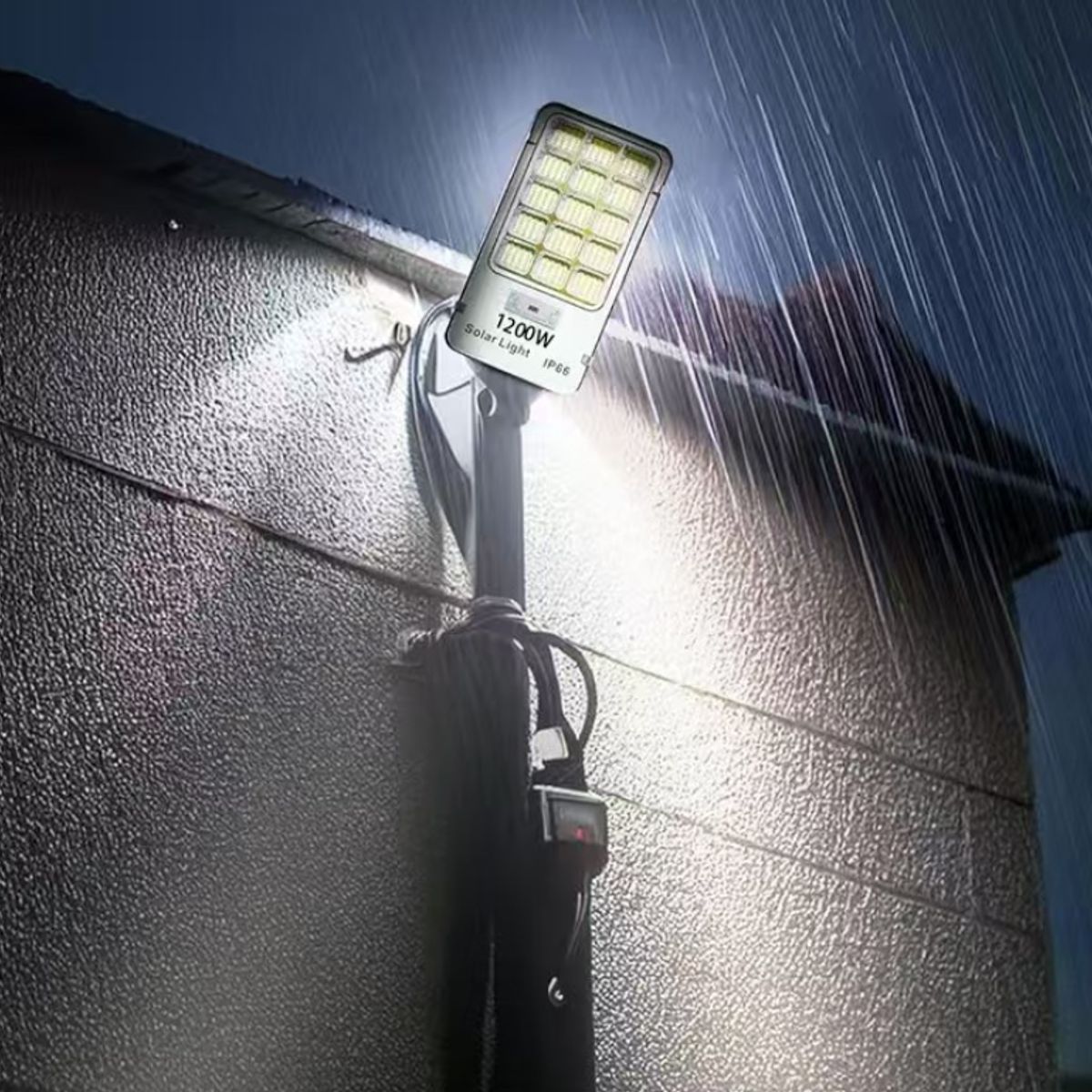 METEX - Foco Led Solar Exterior 1200w Soporte Potente Iluminación