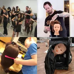 MUNDO MAGIA - Cabeza Tecnica De Peluqueria Cabello Real 8020 Modelo