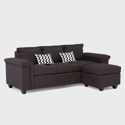 Imagen 2 del producto Sofá 3 cuerpos Sicilia + 1 Pouf Tela