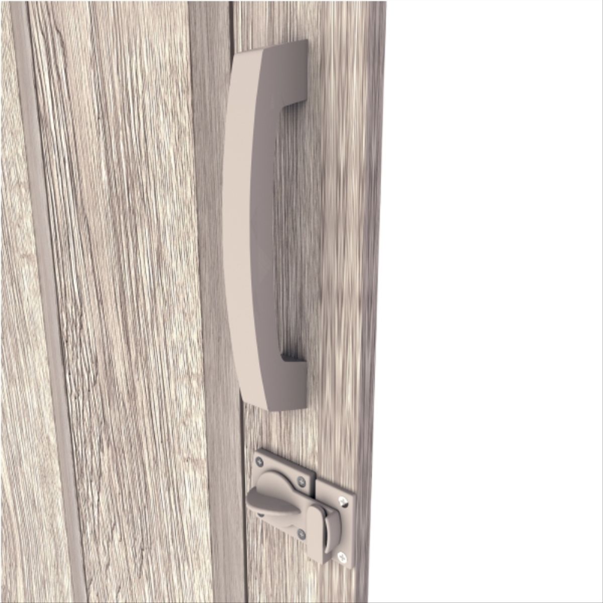 Puerta plegable neptuno 90x200cm avellana laminado, marca HOGGAN - Foto 2