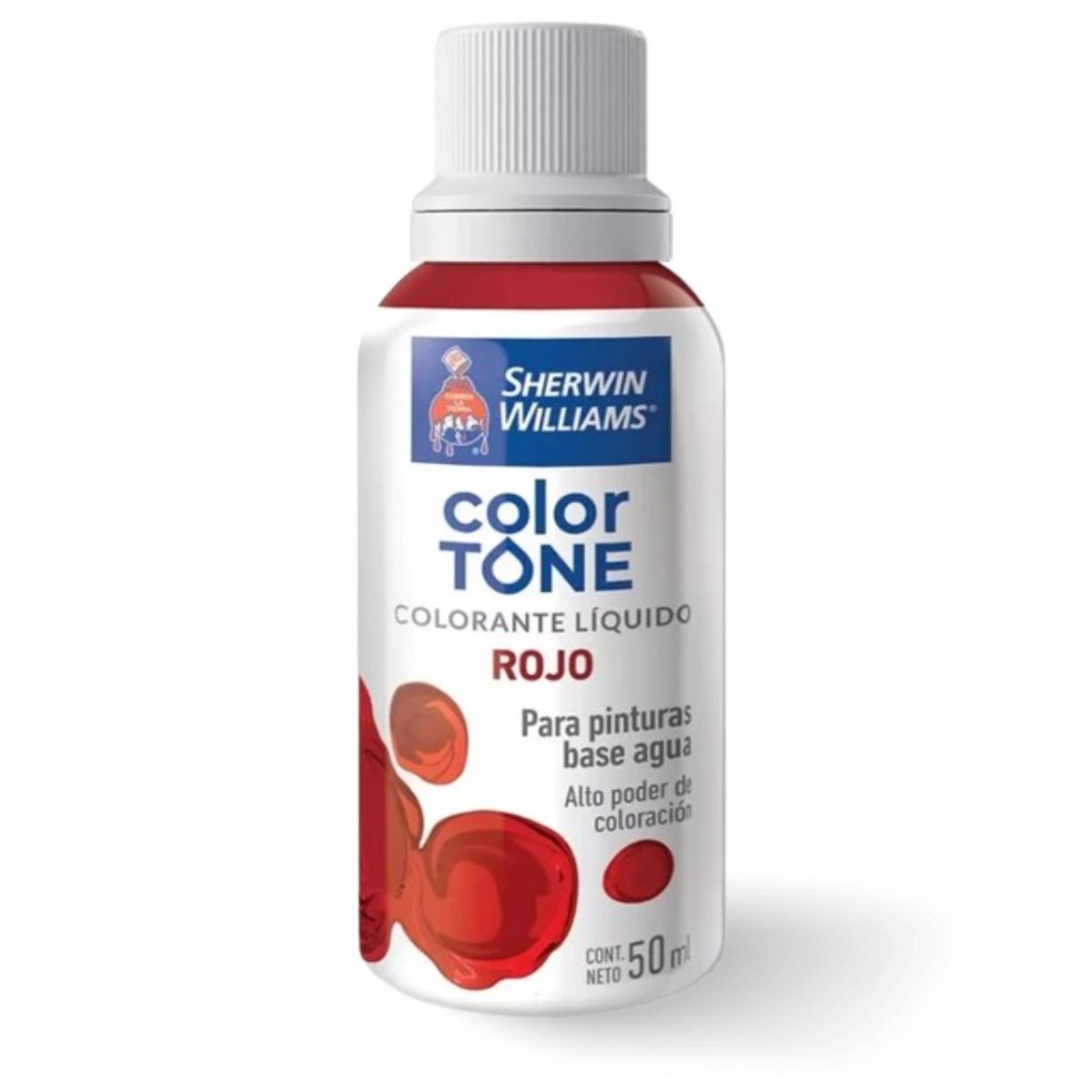 SHERWIN WILLIAMS - Tinte Líquido Color Rojo Sherwin Williams 50ml Para Pintura